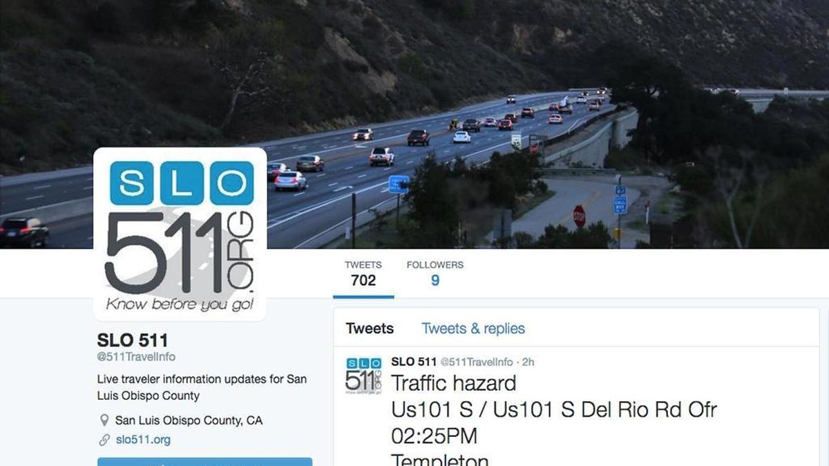 SLO Regional Rideshare has launched a new Twitter account for local traffic information.