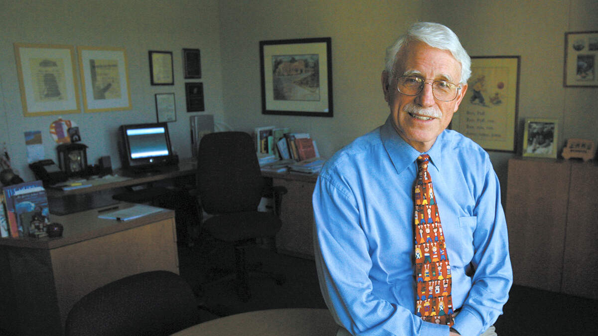 Julian Crocker, seen here in a 2007 photo, served as San Luis Obispo County superintendent of schools for 16 years. He died on Nov. 9, 2023, at age 81.