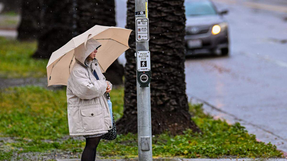 A rainy day near Cal Poly San Luis Obispo