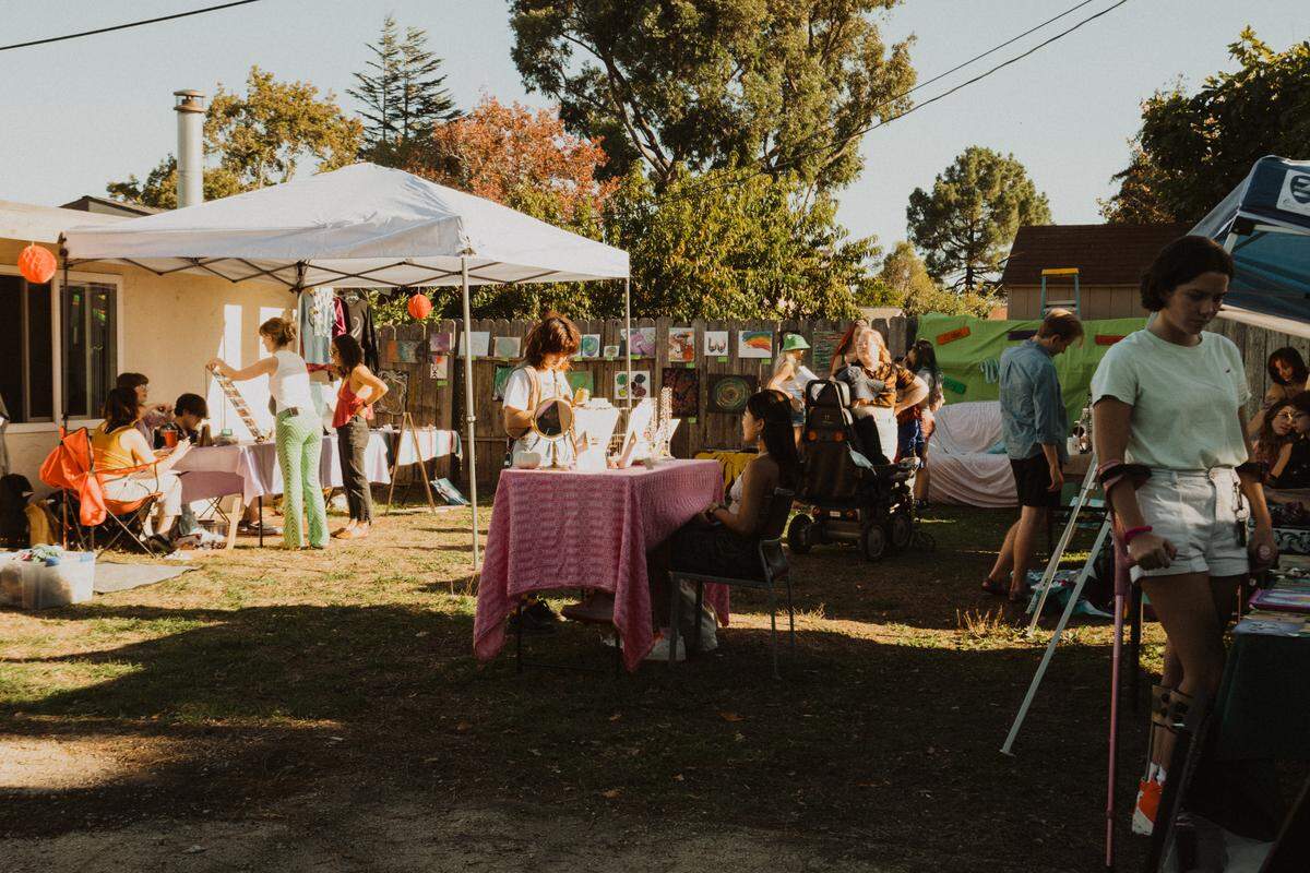 Faith LeGrande started Art and Soul by hosting art fairs in their backyard, shown here on Nov. 14, 2021.
