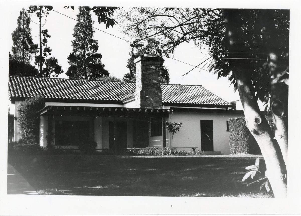 This undated photo of the Monday Club clubhouse on Monterey Street preceded the planting of the lavish landscaping that’s part of the charm of the historic site.