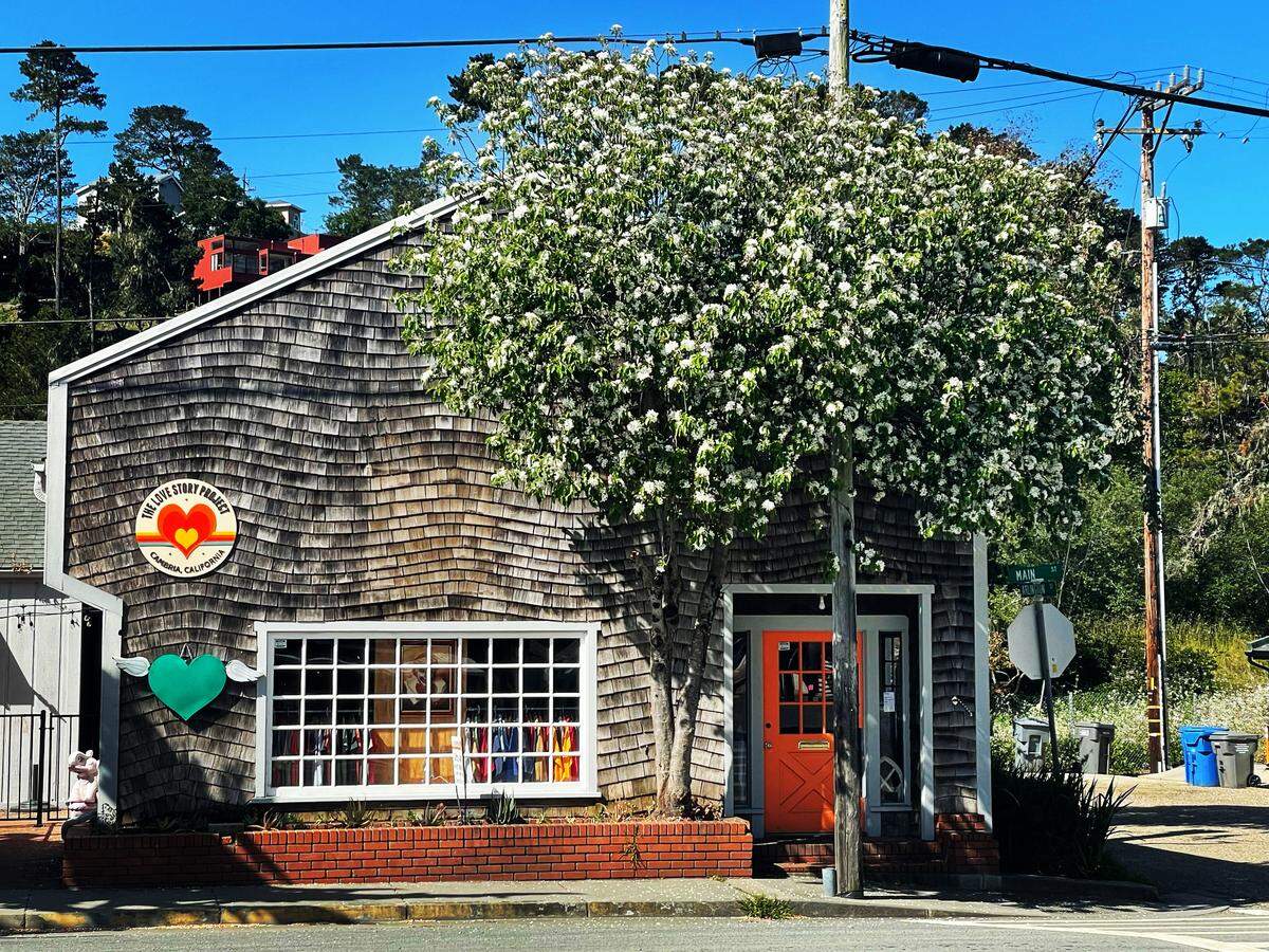 According to exhibiting artist Tracy Taylor, this woodsy-fronted store at 766 Main St. at Arlington Street in Cambria exhibits ‘eclectic things, one of a kind, originals, oddities, videos, all about love and telling your love story.’ The Love Story Project also has a new-to-them Art-o-mat art-vending machine.