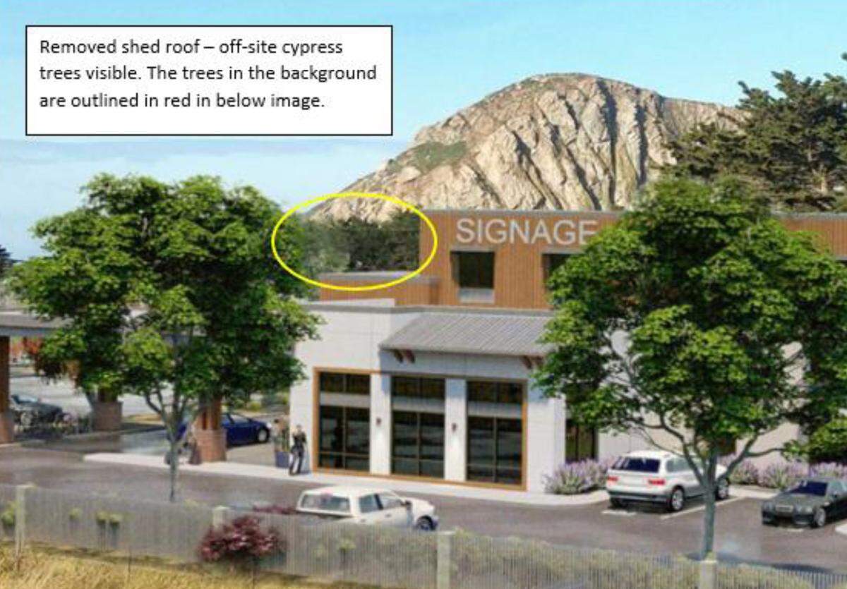 A rendering shows the approved 83-room hotel project in Morro Bay after a revision.