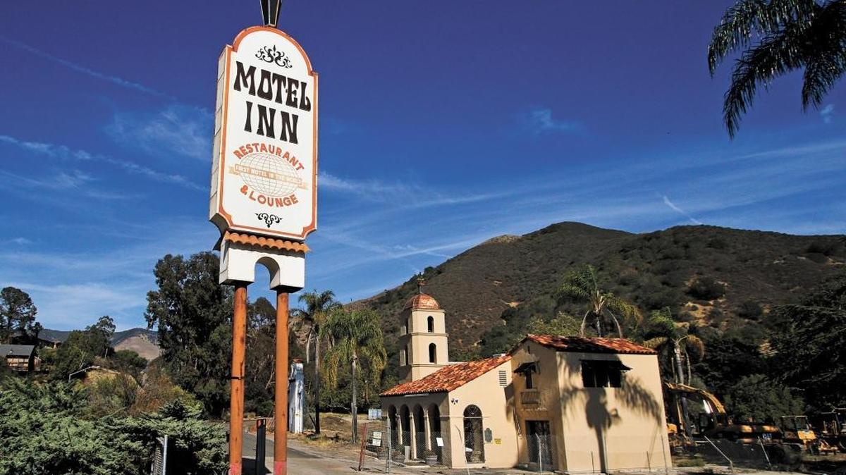 This is the Motel Inn in San Luis Obispo in August, 2015.