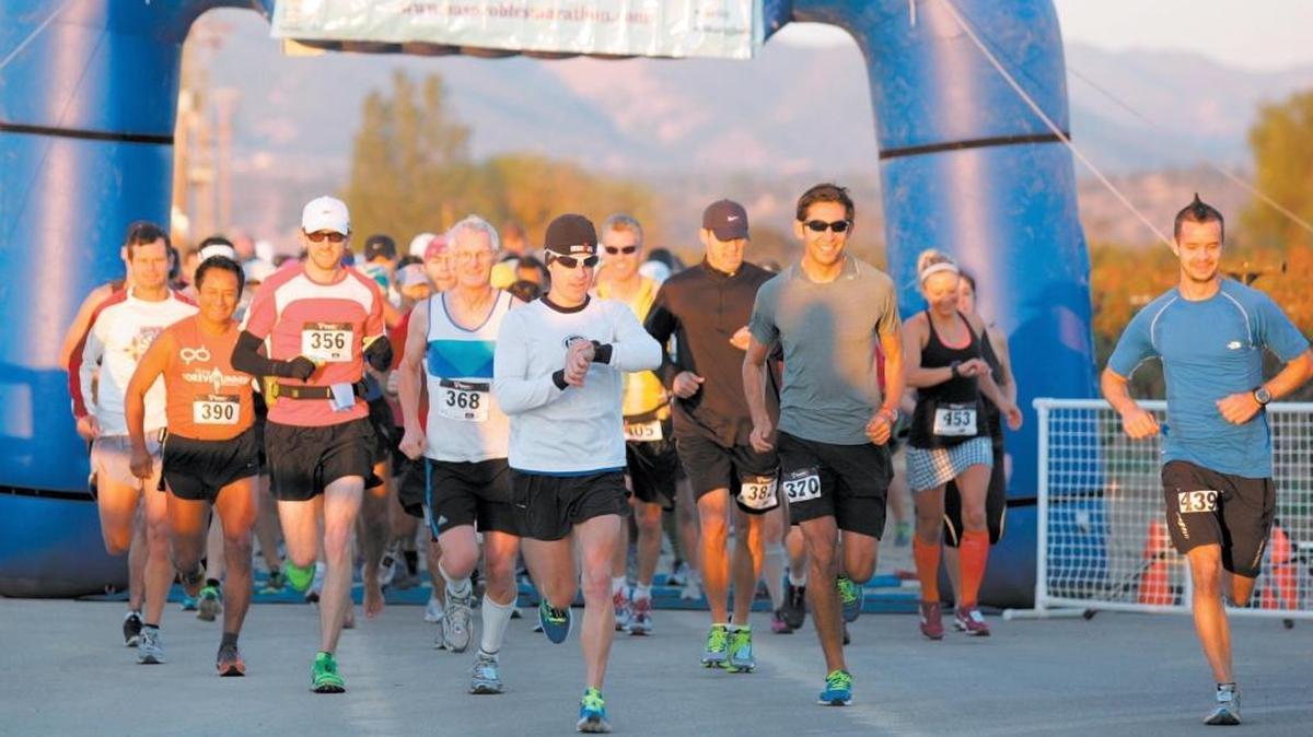 The annual Paso Robles Harvest Marathon at Le Vigne Winery in 2012.