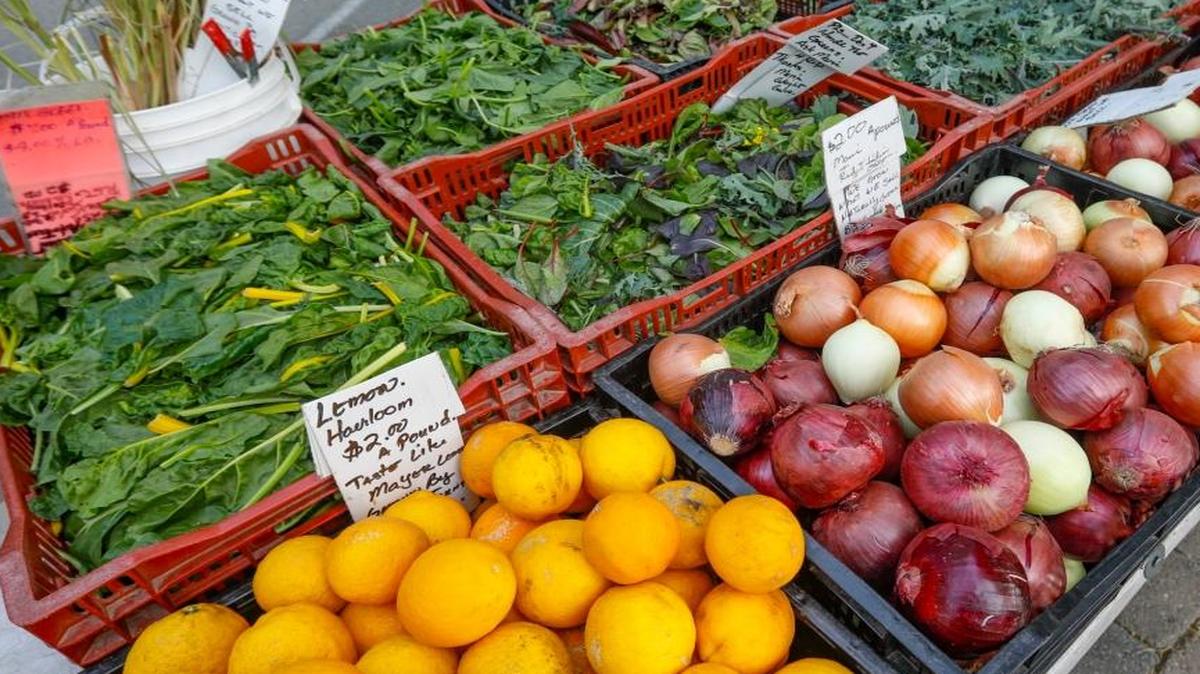 Fresh produce is available for sale at the Atascadero farmer market, 3 to 6 p.m. Wednesday at the Sunken Gardens.