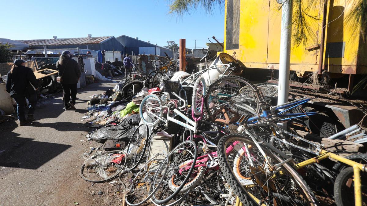 William Sievers owns property next door to the shelter on Prado Road. He used to live on the property but has moved out and wants to evict other people out who have moved onto the property.