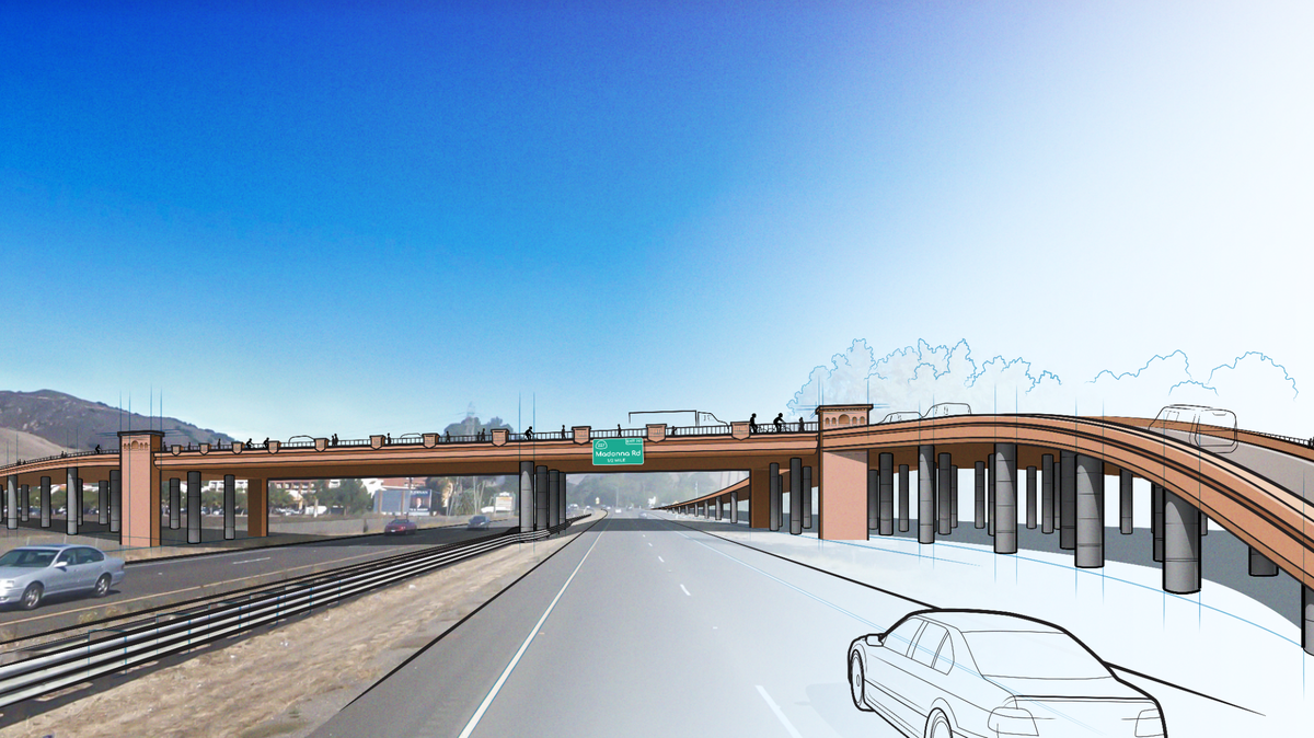 The San Luis Obispo Prado Road overpass project will cost an estimated $67 million.