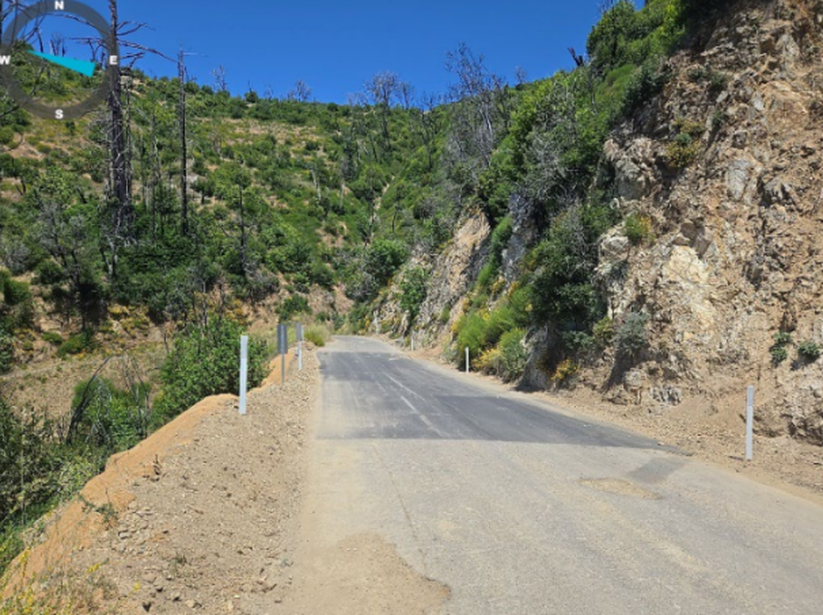 A portion of Nacimiento Fergusson Road in Big Sur after repairs concluded in November 2024.