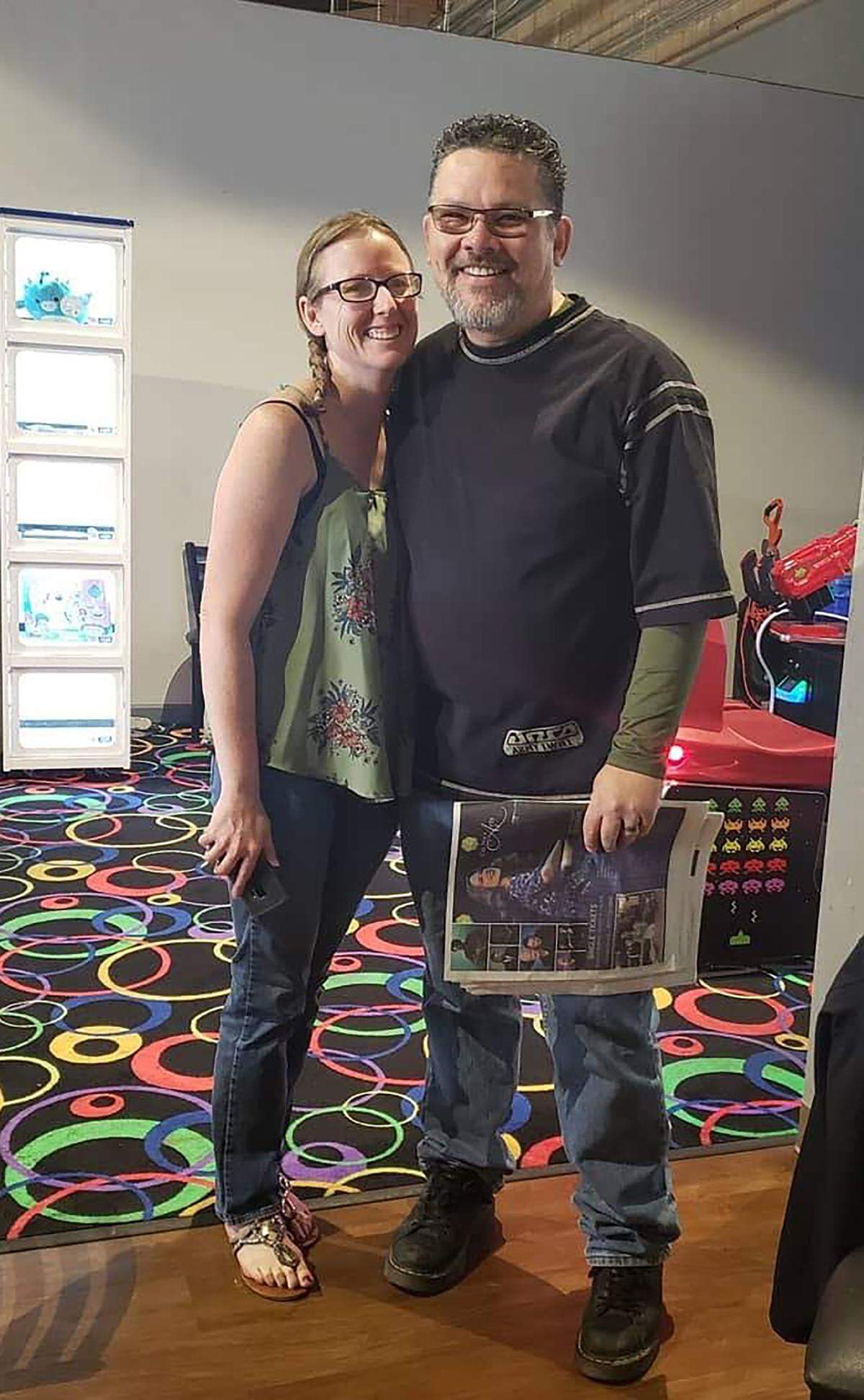 Billy Buchanan and his wife Kelly Buchanan. Both were victims in a stabbing on July 16, 2023, that fatally injured Kelly Buchanan and left Billy Buchanan with severe injuries.