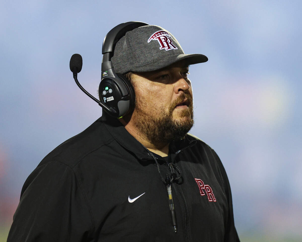 Bearcat head coach Matthew Carroll. Paso Robles beat Atascadero 30-15 on Sept. 30, 2024.