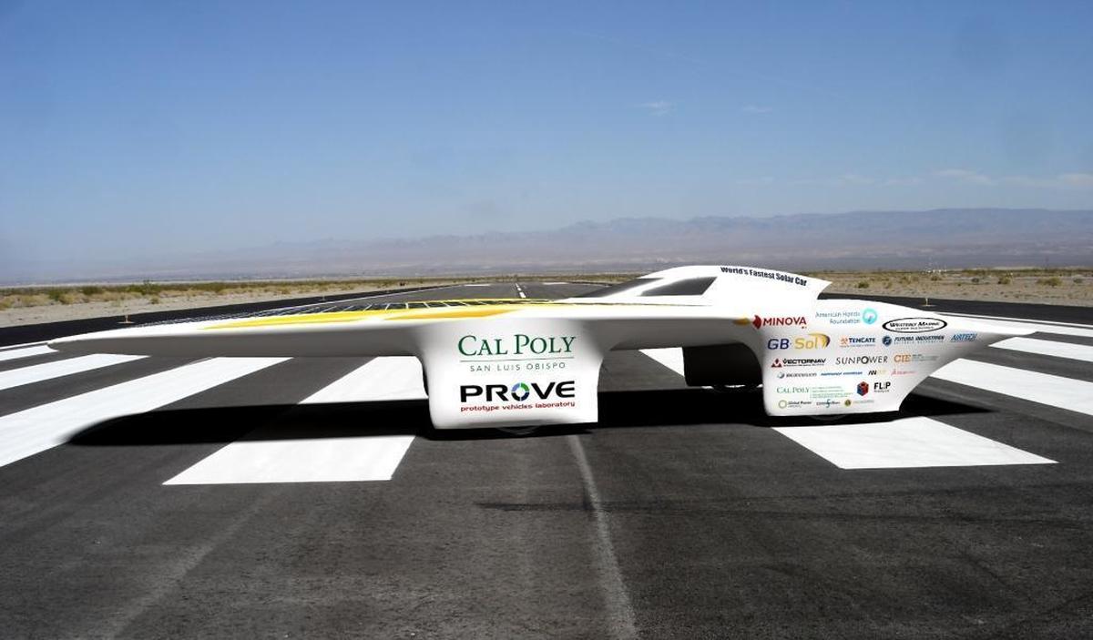 A digital mockup of PROVE Lab’s experimental solar-powered vehicle.