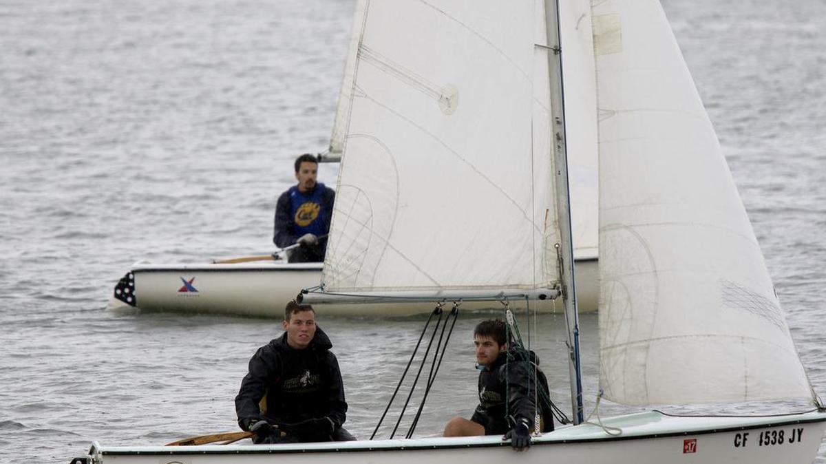 The Cal Poly Sailing Team held its second Mustang Open Regatta in the Morro Bay Harbor in March.