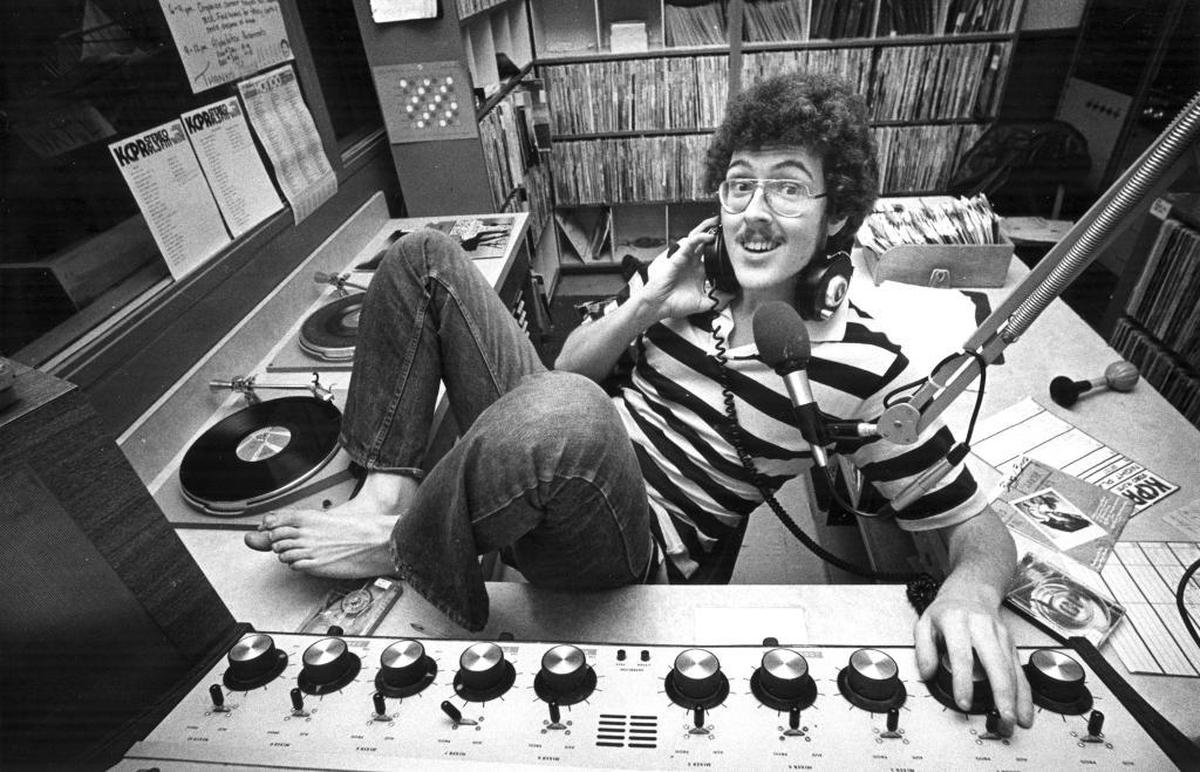 Weird Al Yankovic twirls the dials at KCPR in 1980 back when he was a student DJ.