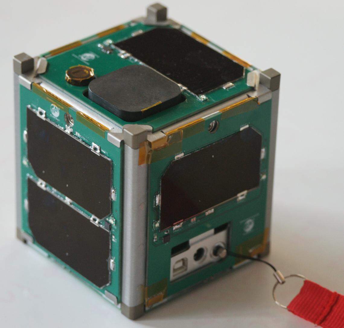 This CubeSat was launched by NASA in 2013. Two CubeSat satellites used in a NASA mission to Mars underwent testing and preparation at Cal Poly in San Luis Obispo in February.