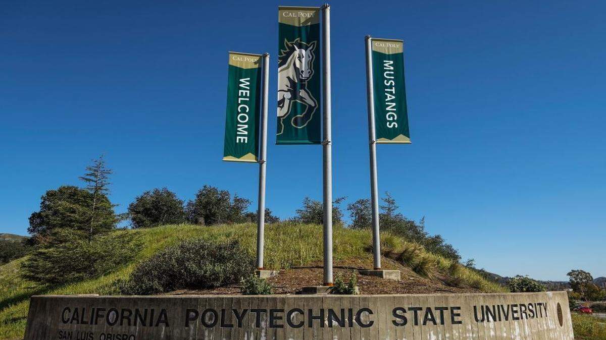 Cal Poly’s Highland Drive entrance.