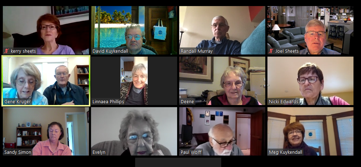 SLO Village holds a coffee chat. This is the virtual snap shot of a talk.