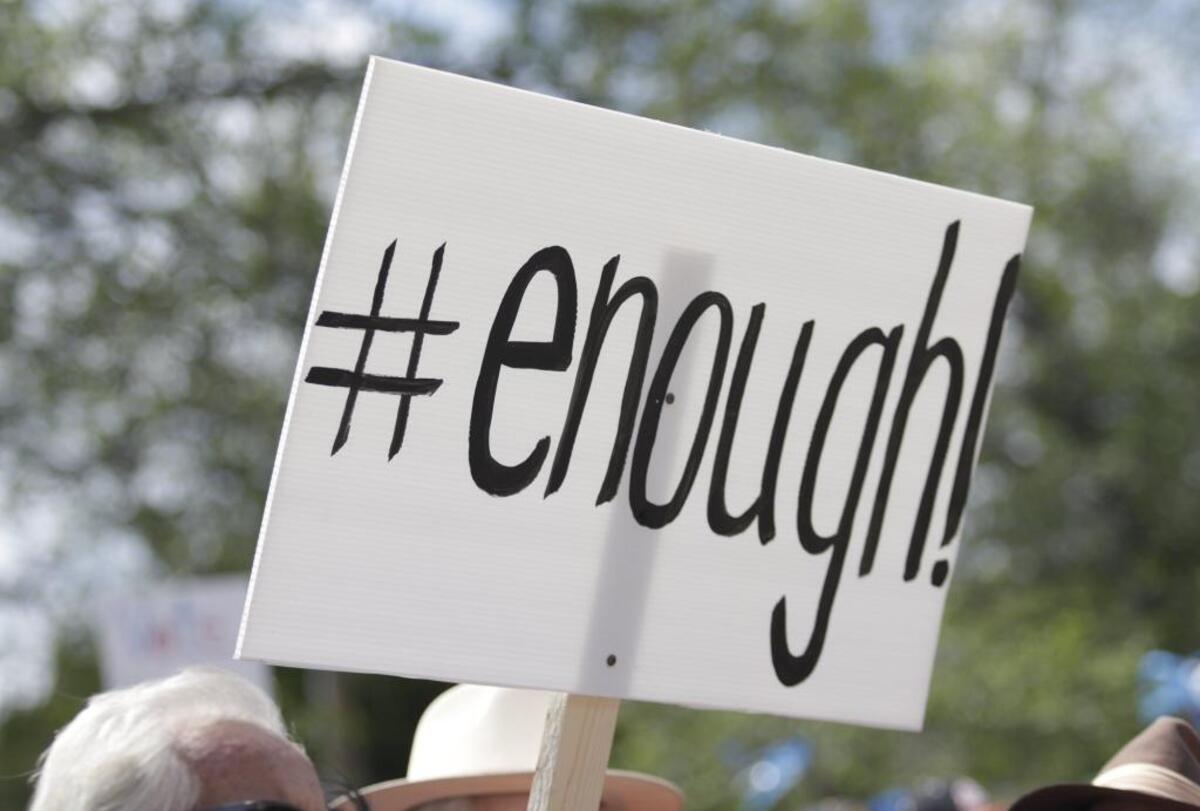 The March for Our Lives began in Mitchell Park in San Luis Obispo, Saturday, March 24, 2018 and wound its way around downtown San Luis Obispo.