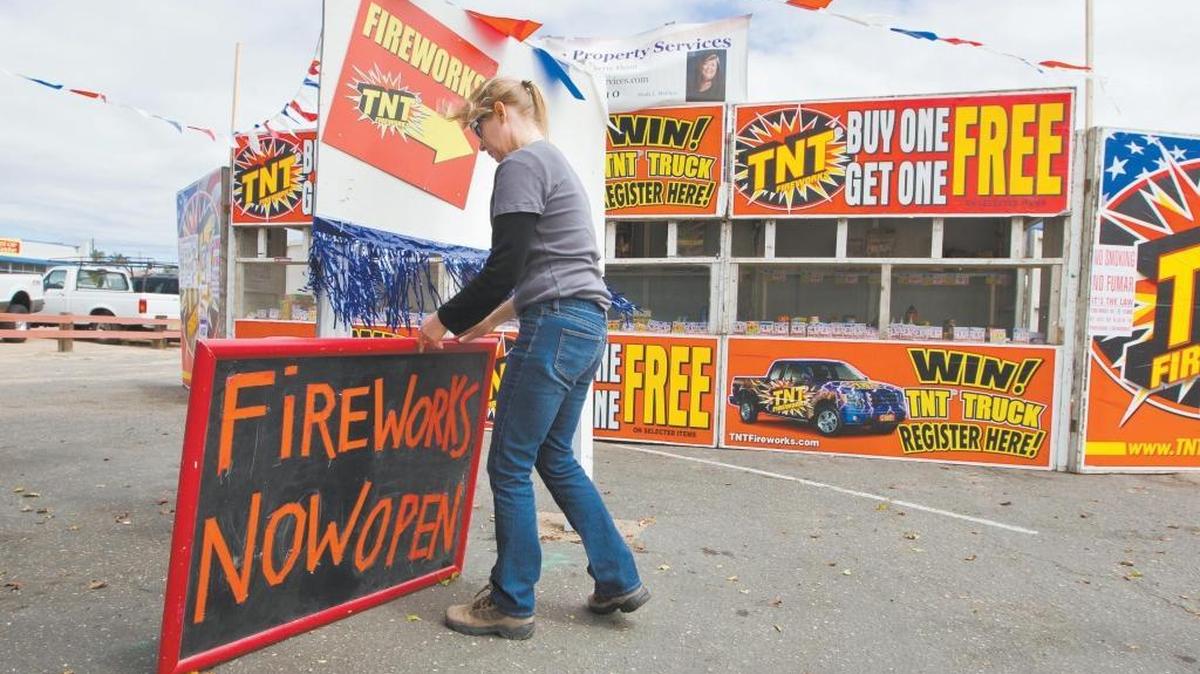 A fireworks stand near Fourth Street and Grand Avenue in Grover Beach in 2011.
