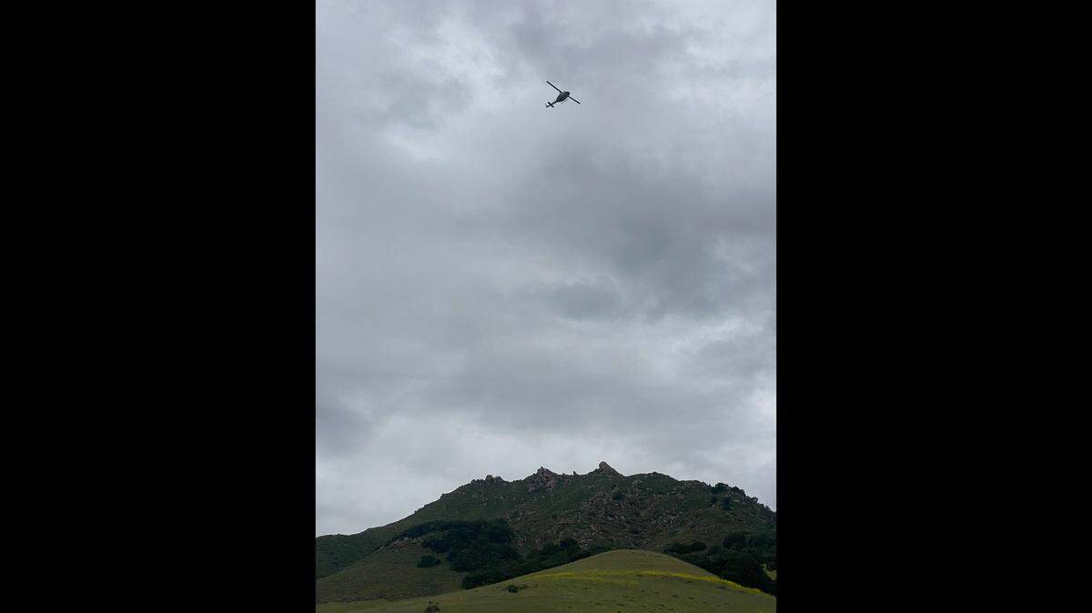 An injured hiker was airlifted to the hospital from Bishop Peak in San Luis Obispo on Wednesday, May 3, 2023.