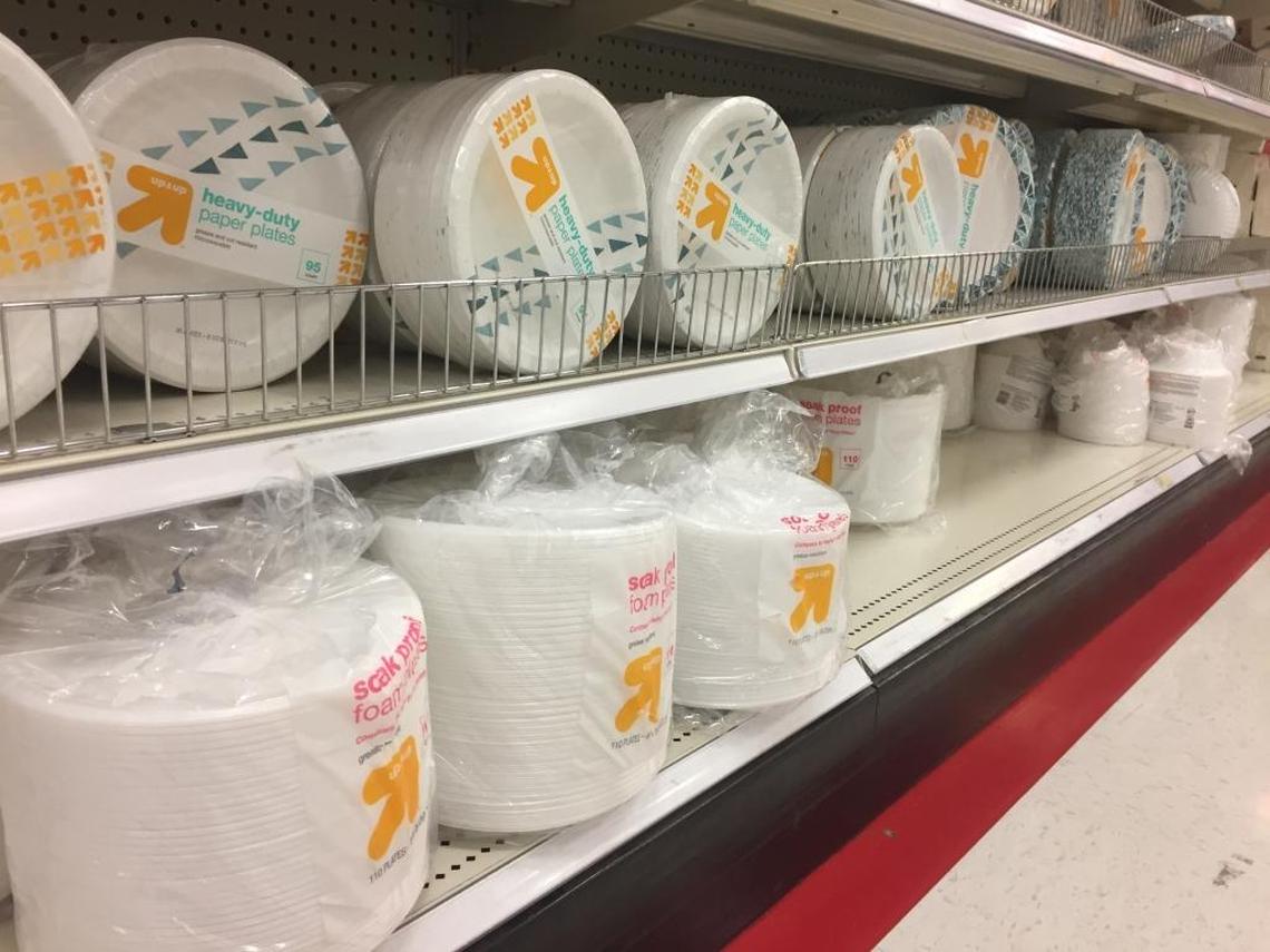 The Target store in San Luis Obispo at 11990 Los Osos Valley Road was in violation of the city’s ordinance on Styrofoam. The store has since removed the items after a city inspection.