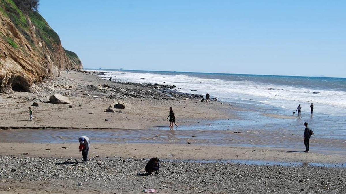 A picture of Arroyo Burro Beach County Park, about 600 yards west of Hendry’s Beach, where the body of former professional surfer Chris Brown was found Saturday.