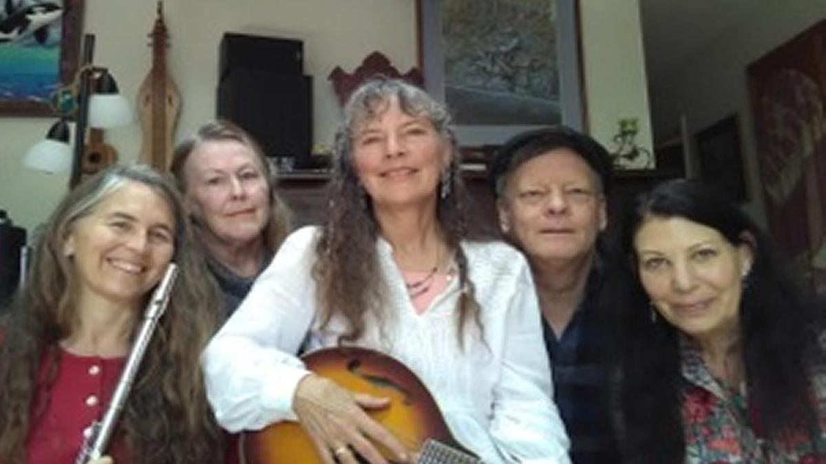Sidney Willson Young and Friends perform a folk concert at Coalesce Bookstore in Morro Bay on Sunday.