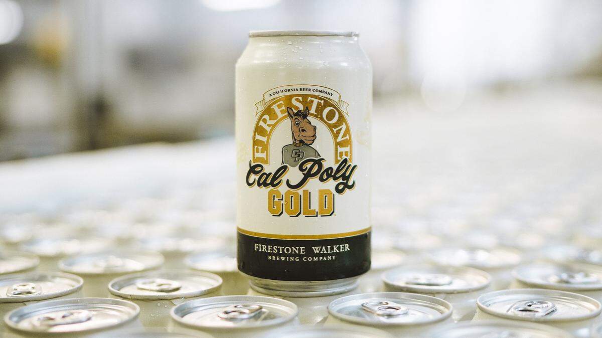 Cal Poly teamed up with Firestone Walker Brewing Co. to create Cal Poly Gold, the university’s new official craft beer. It’s described as “a crisp, refreshing, easy-drinking lager that’s perfect for enjoying the SLO life” and features Musty the Mustang on the logo.