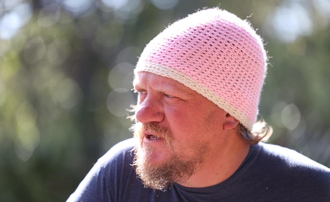 Matthew Googins arrived in SLO County after hitchhiking across several Western states. “I slept under a bridge once in Salt Lake City and my feet were frozen,” Googins said. “Utah is kind of tough.”