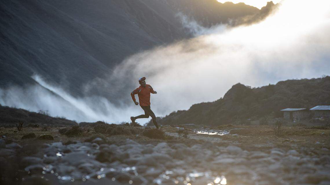 Gabe Garcia, chief financial officer at Morris & Garritano Insurance in San Luis Obispo, is one of more than two dozen competitors to take part in the Snowman Race, which will take runners through “the last untouched landscapes of the Himalayan ranges.”