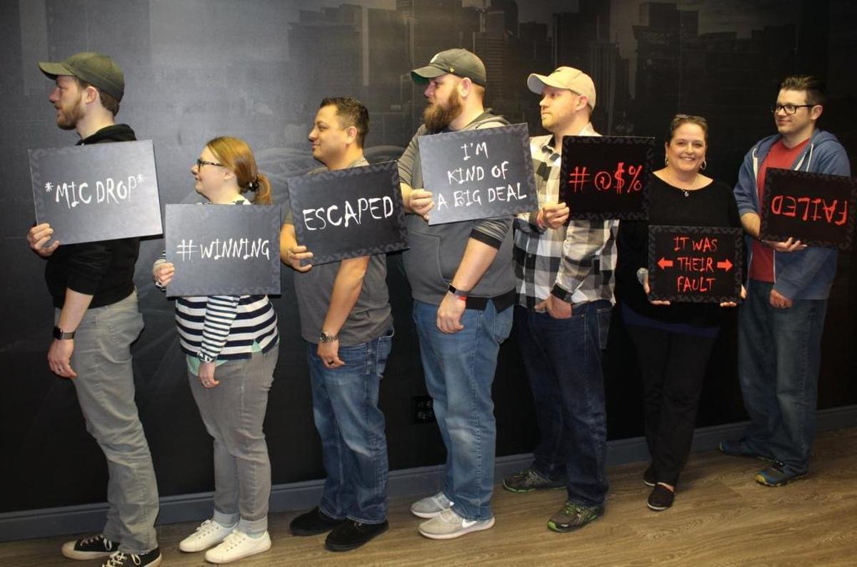 Participants share their results after experiencing the Denver Escape Room. An escape room has been approved for downtown San Luis Obispo.