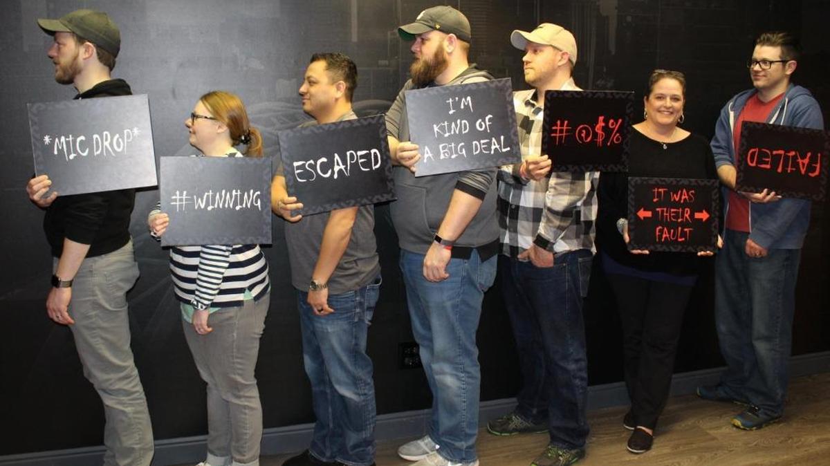 Participants share their results after experiencing the Denver Escape Room. An escape room has been approved for downtown San Luis Obispo.