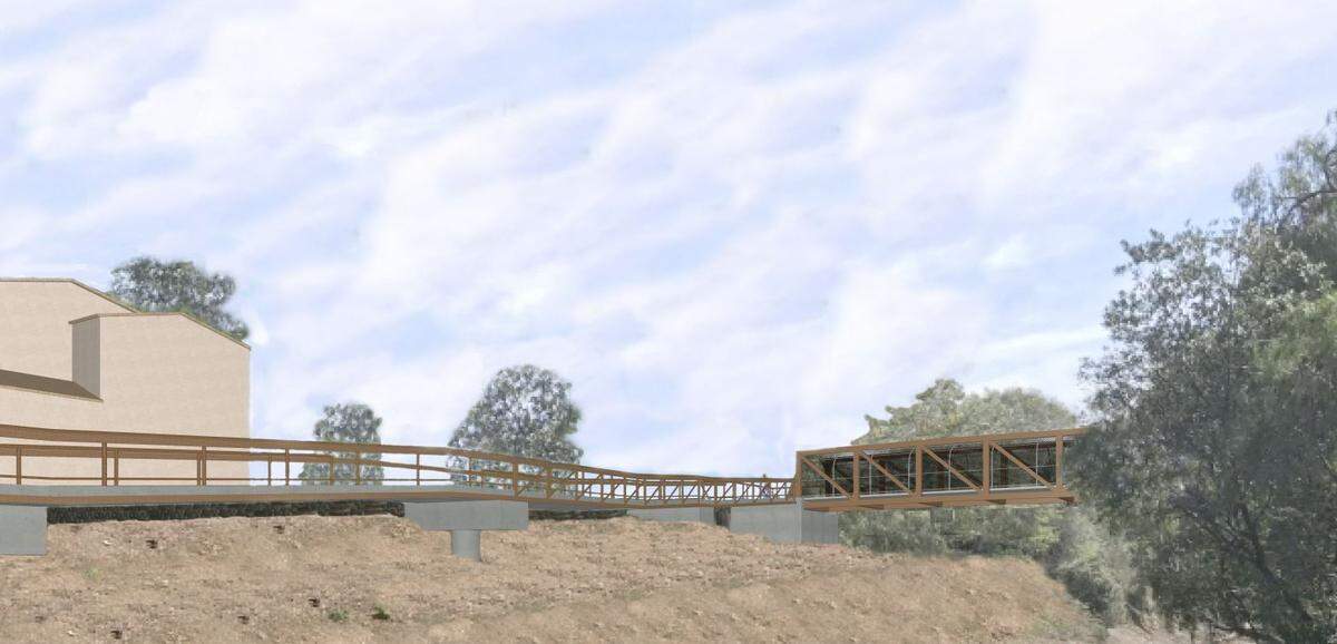 A rendering of the new Railroad Safety Trail extension in SLO.