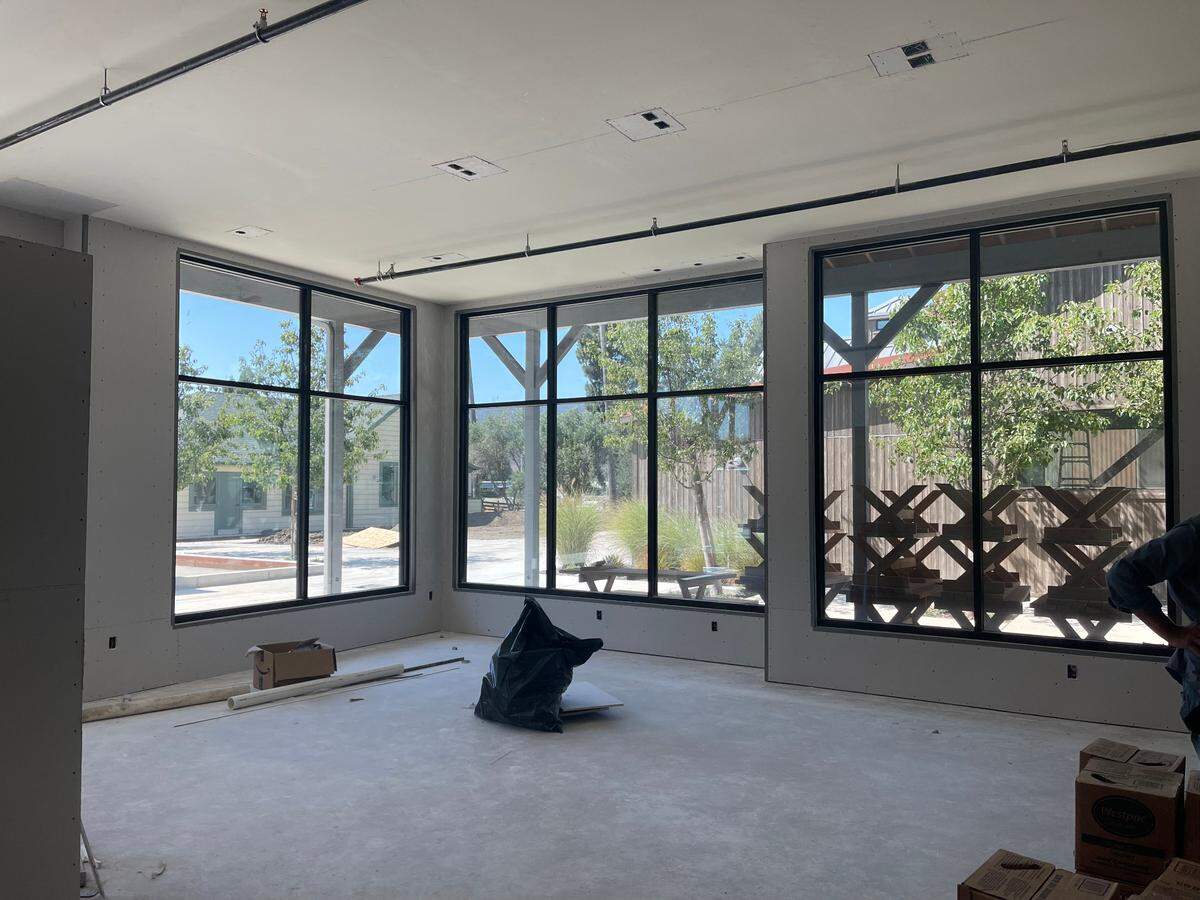 A photo of the tenant space that will house Central Coast Hair Co. The business still needs to make tenant improvements.