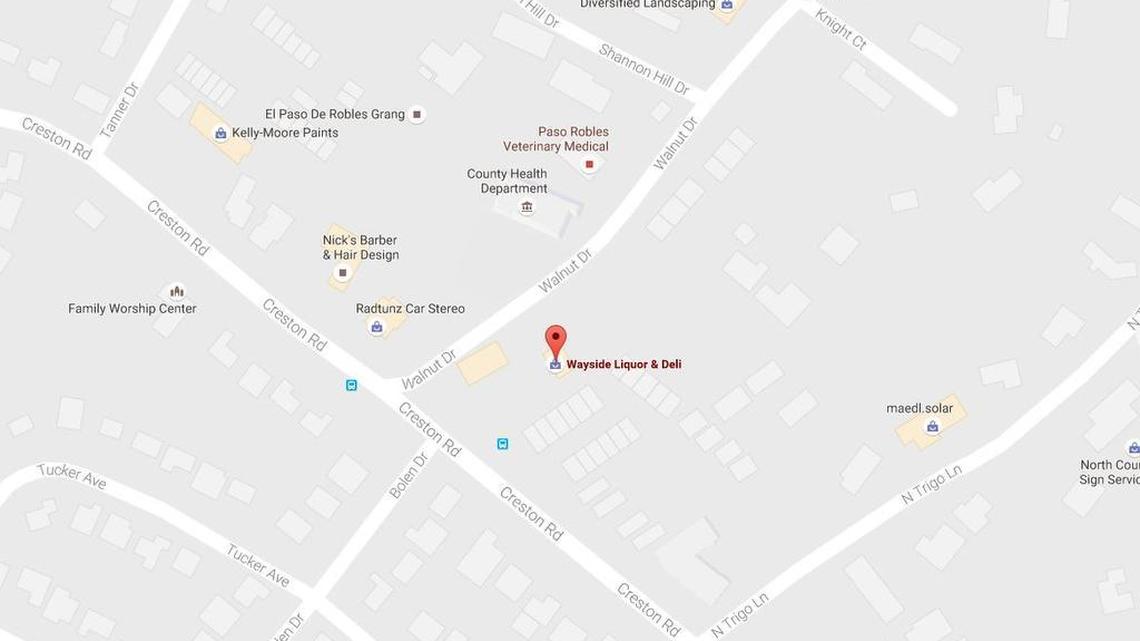 Wayside Liquor in Paso Robles was robbed Sunday night. The armed robbers took an undisclosed amount of money and a bottle of alcohol, according to the Paso Robles Police Department.