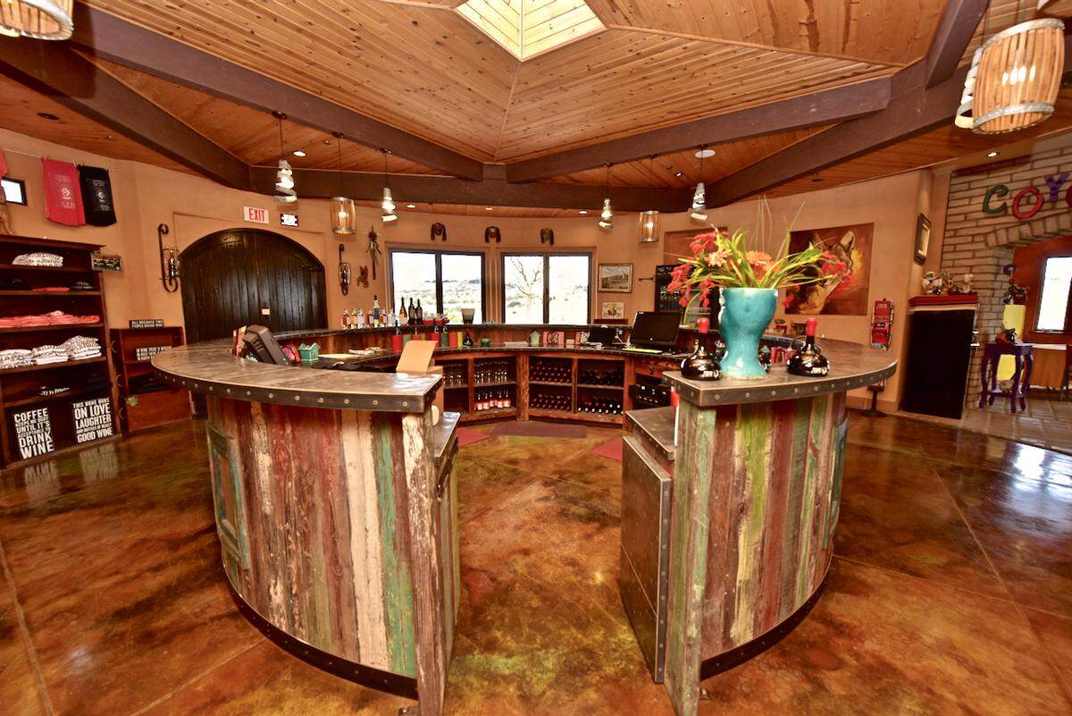 This Paso Robles home, on the market for $6.9 million, features a tasting room. The 34-acre property is located at 3775 Adelaida Road.