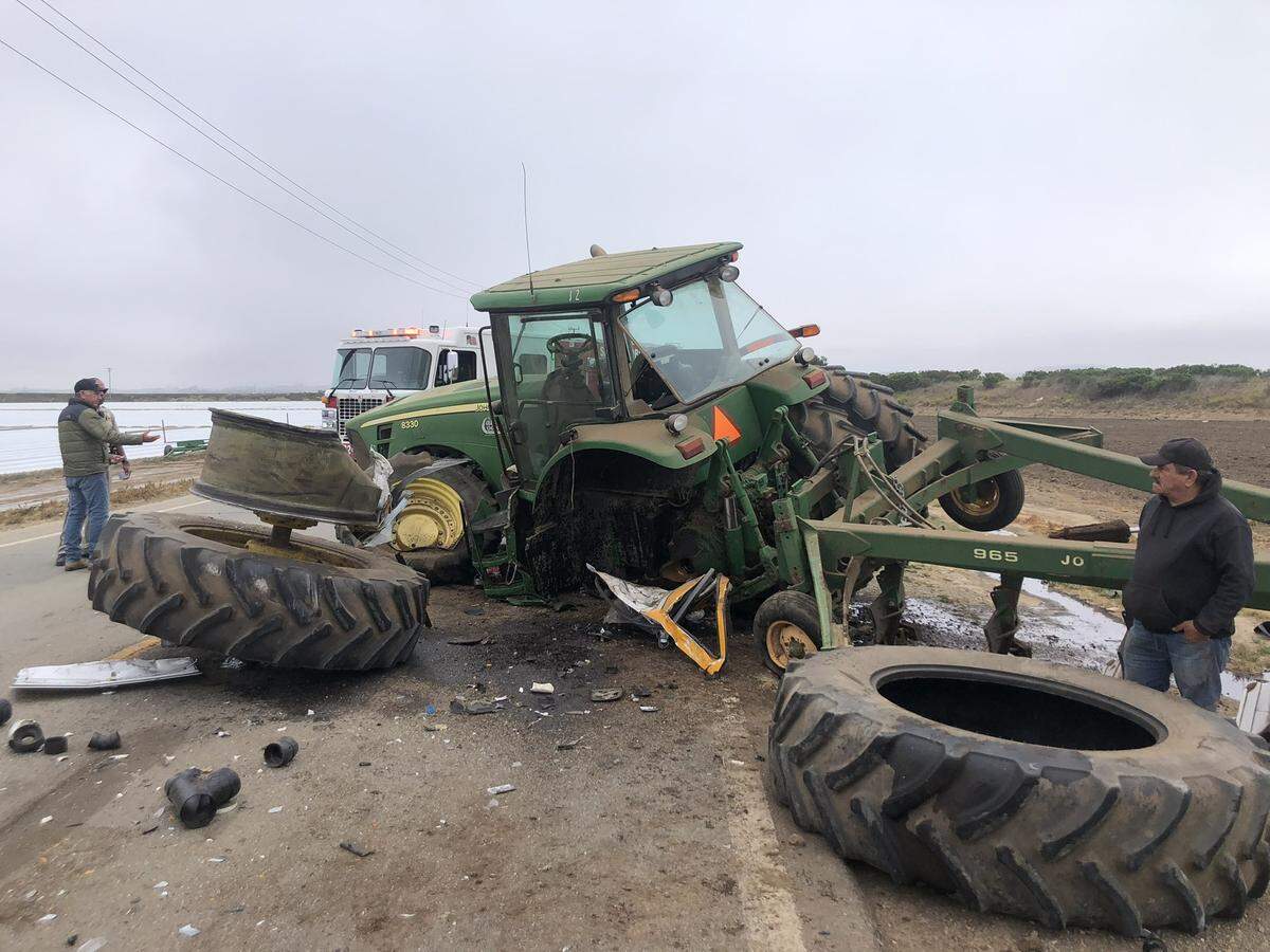 A tractor and a U-Haul collided on Highway 1 in San Luis Obispo County on May 15, 2025. One person suffered major injuries in the crash and had to be extracted from their vehicle, Cal Fire said.