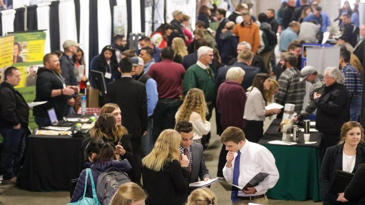 Nearly 100 employers attended the 28th annual Cal Poly Ag Showcase in January at the farm shop at Cal Poly. San Luis Obispo’s April unemployment rate of 3.3 was the lowest since May 2001.