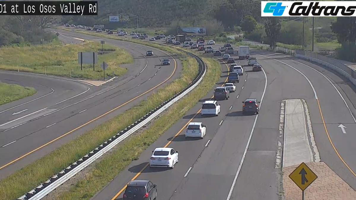 Two separate vehicle collisions slowed southbound traffic on Highway 101 on Wednesday, April 12, 2023.