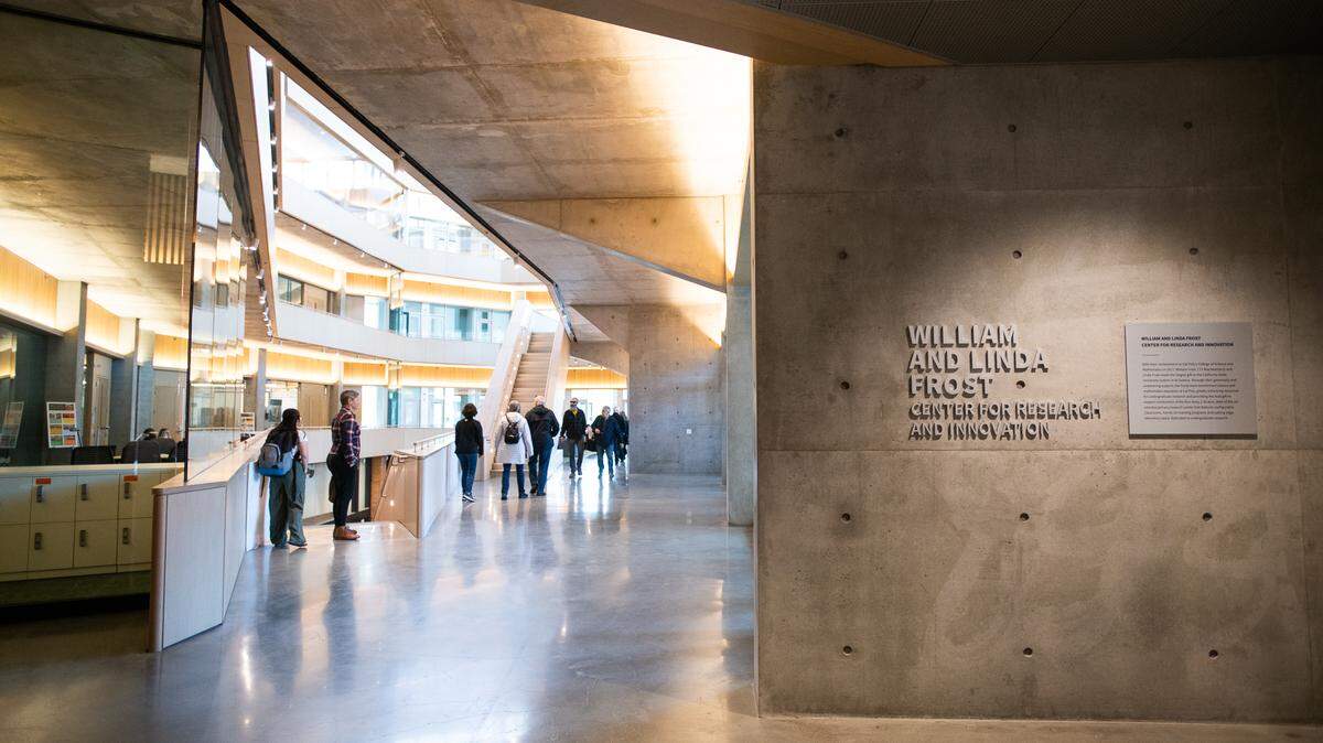 Cal Poly dedicated the William and Linda Frost Center for Research and Innovation on Friday, May 5, 2023.