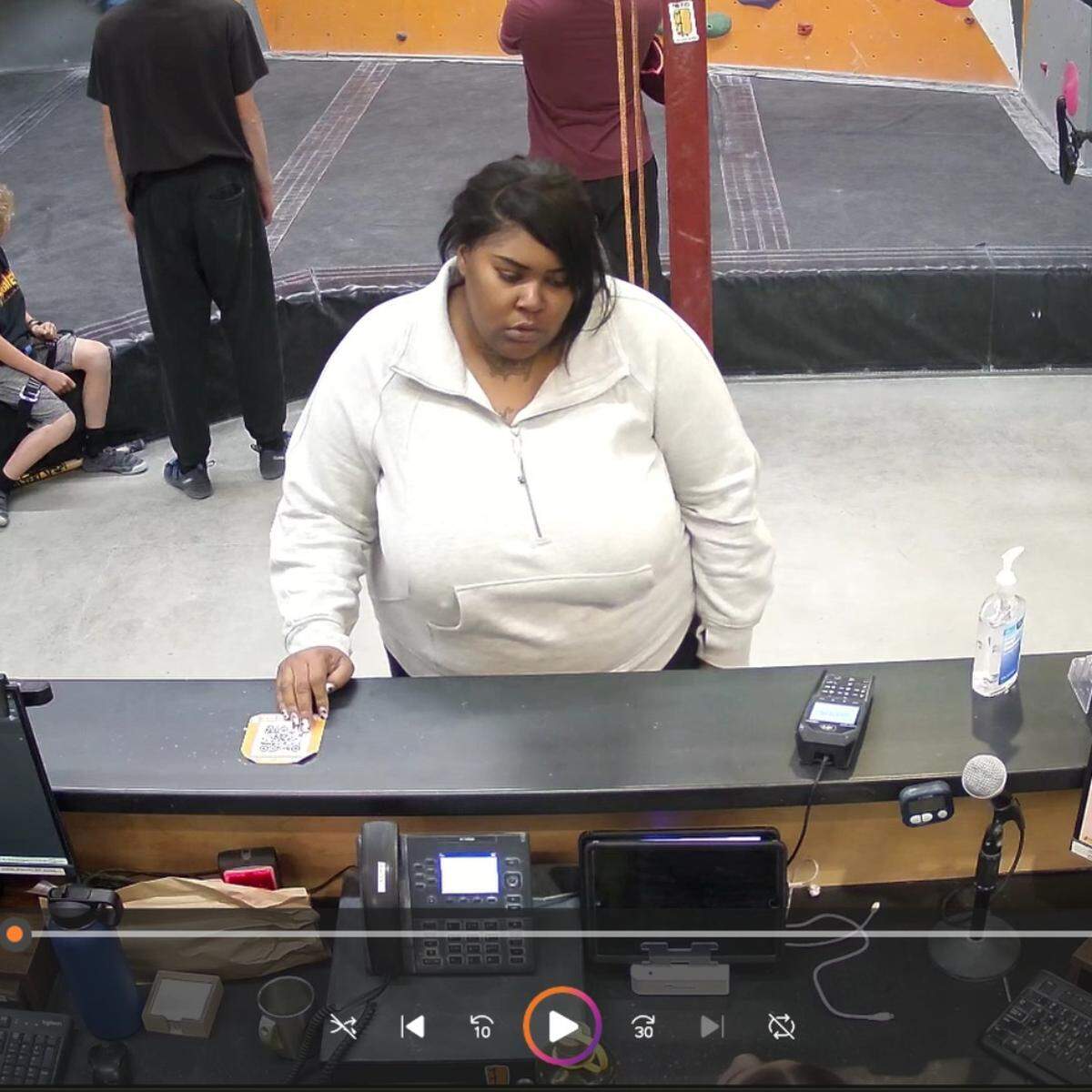 The San Luis Obispo Police Department is searching for two women suspected of stealing wallets and phones from The Pad climbing gym on Jan. 14, 2025.