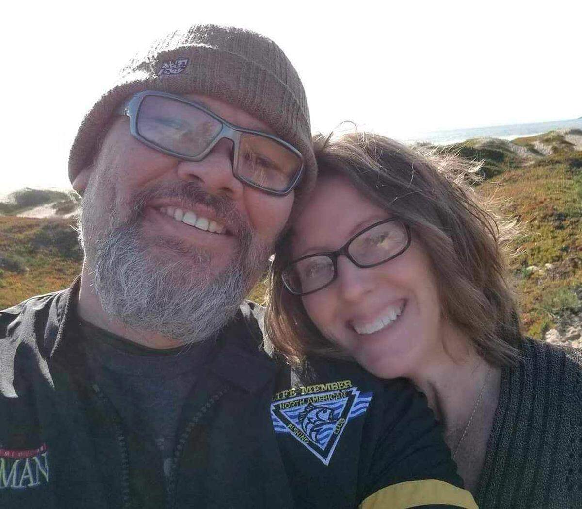 Billy Buchanan and his wife Kelly Buchanan. Both were victims in a stabbing on July 16, 2023, that fatally injured Kelly Buchanan and left Billy Buchanan with severe injuries.