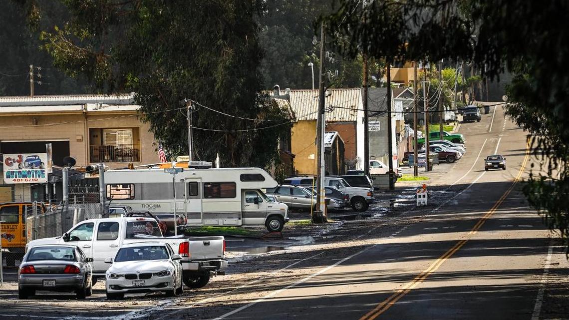A view of S. 4th Street in Grover Beach, part of a 70-acre area on the southern edge of the city that was proposed as a marijuana business district. The council decided against the pursuing the isolated district.