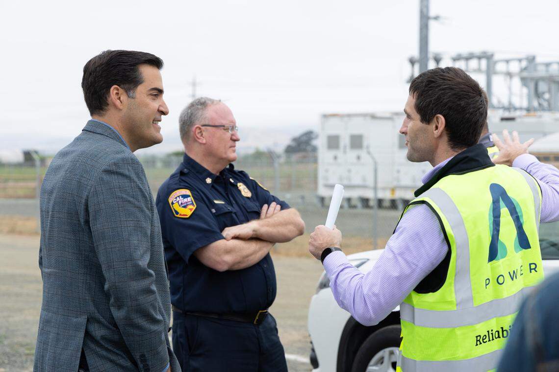 San Luis Obispo County Supervisor Jimmy Paulding toured the Caballero battery energy storage facility in Nipomo on June 5, 2025.