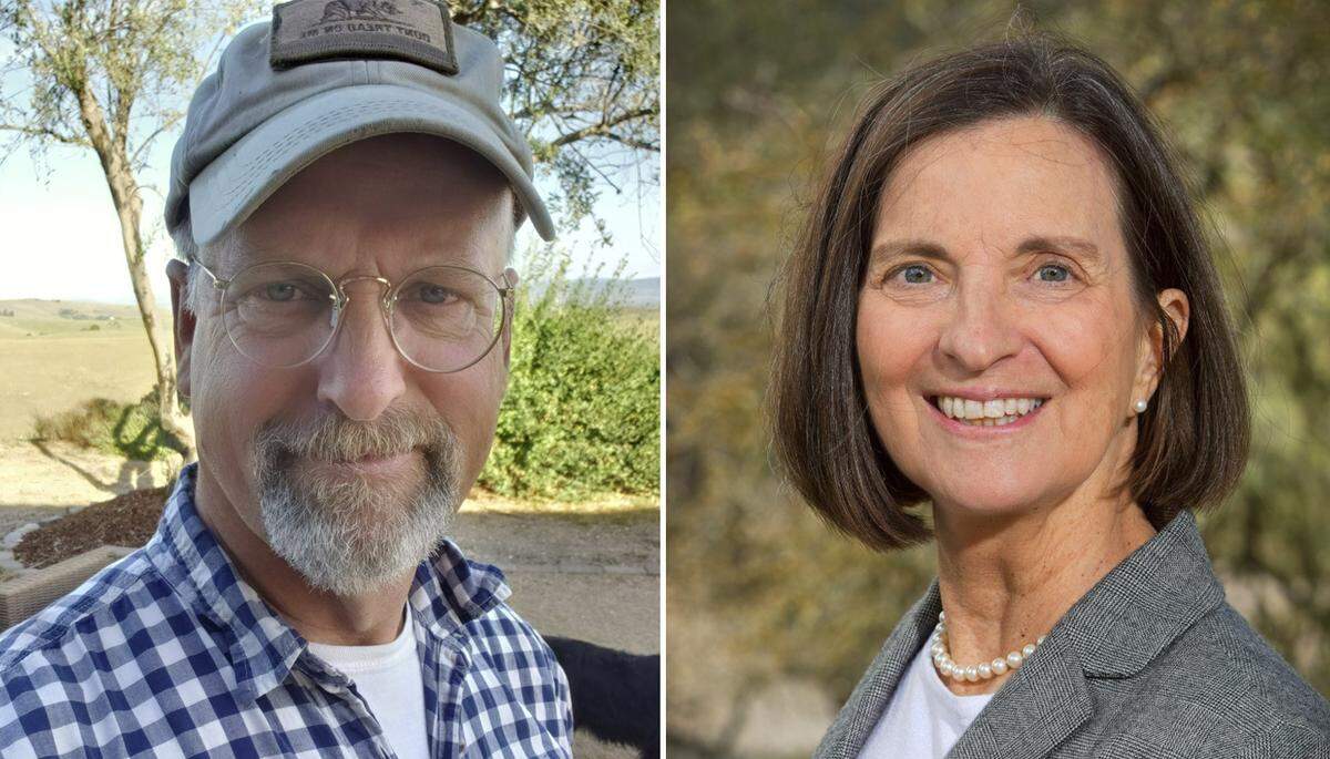 Kenney Enney, left, and Angela Hollander are running for an open seat on the Paso Robles Joint Unified School District Board of Education.