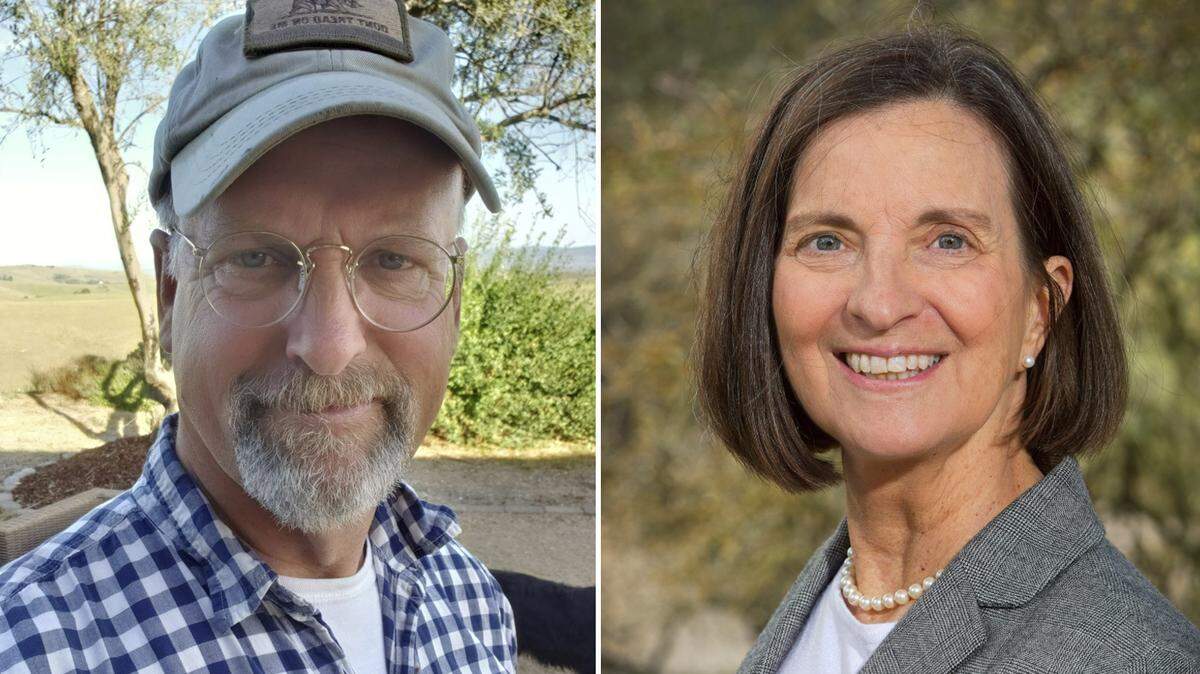 Kenney Enney, left, and Angela Hollander are running for an open seat on the Paso Robles Joint Unified School District Board of Trustees.