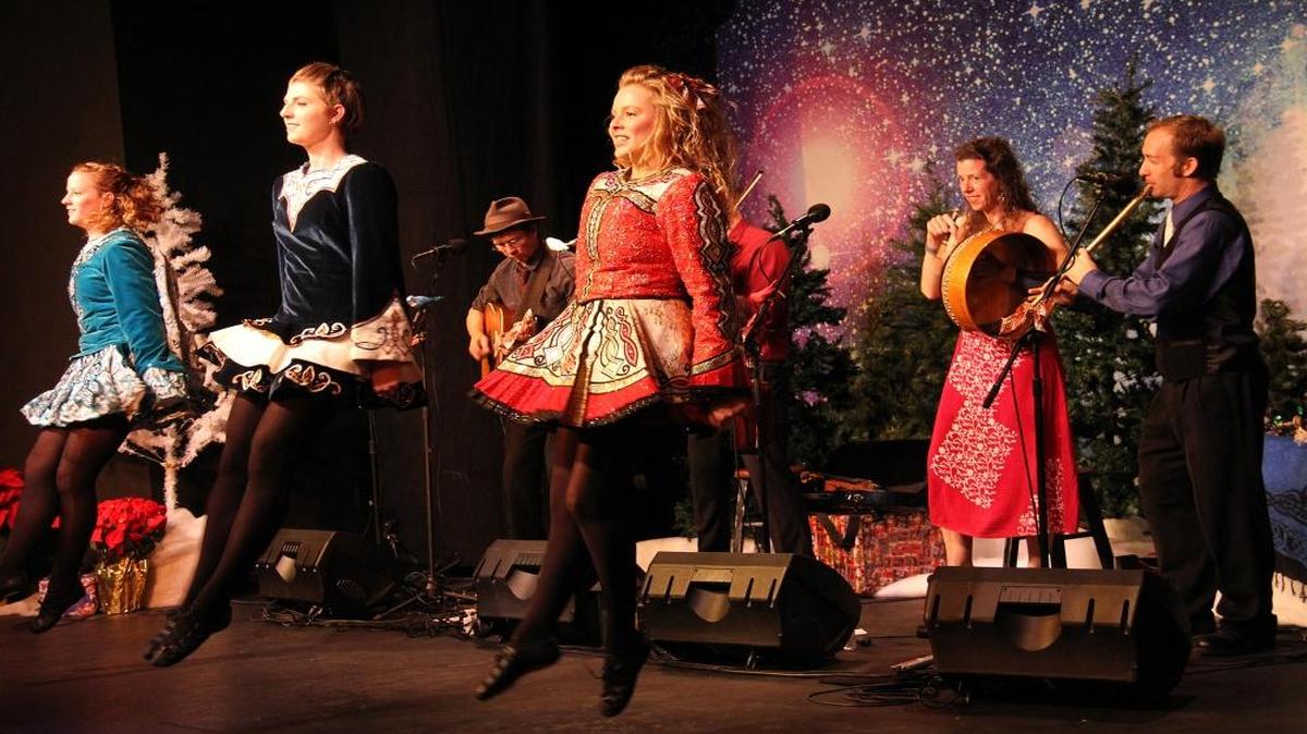 Molly’s Revenge and guest vocalist Christa Burch with Irish dancers bring an evening of festive music, song and dance to the Central Coast on Friday, Dec. 16, 2016, at the Winterdance Celtic Christmas Celebration.