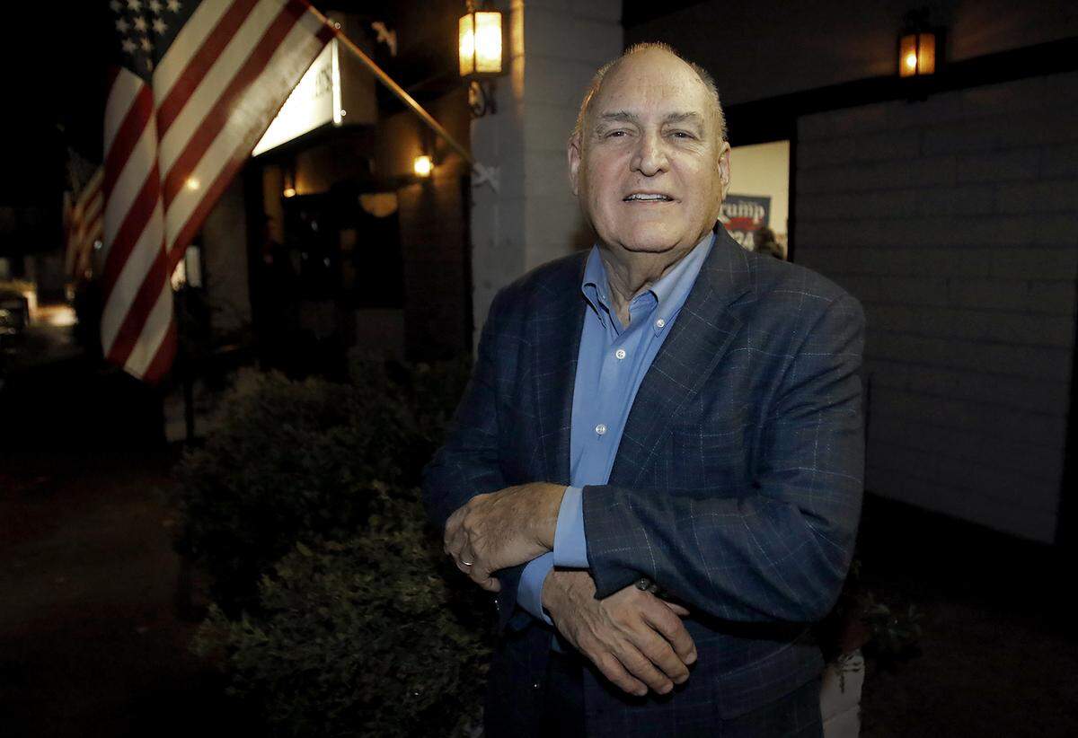 Bruce Jones watched returns at the Republican Party’s headquarters in Atascadero on Election Night, Nov. 8, 2022. He was competing with Bruce Gibson for the District 2 supervisor seat.