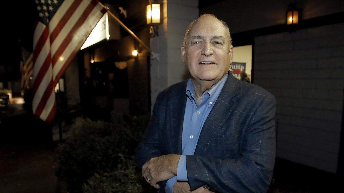 Bruce Jones watched returns at the Republican Party’s headquarters in Atascadero on Election Night, Nov. 8, 2022. He was competing with Bruce Gibson for the District 2 supervisor seat.