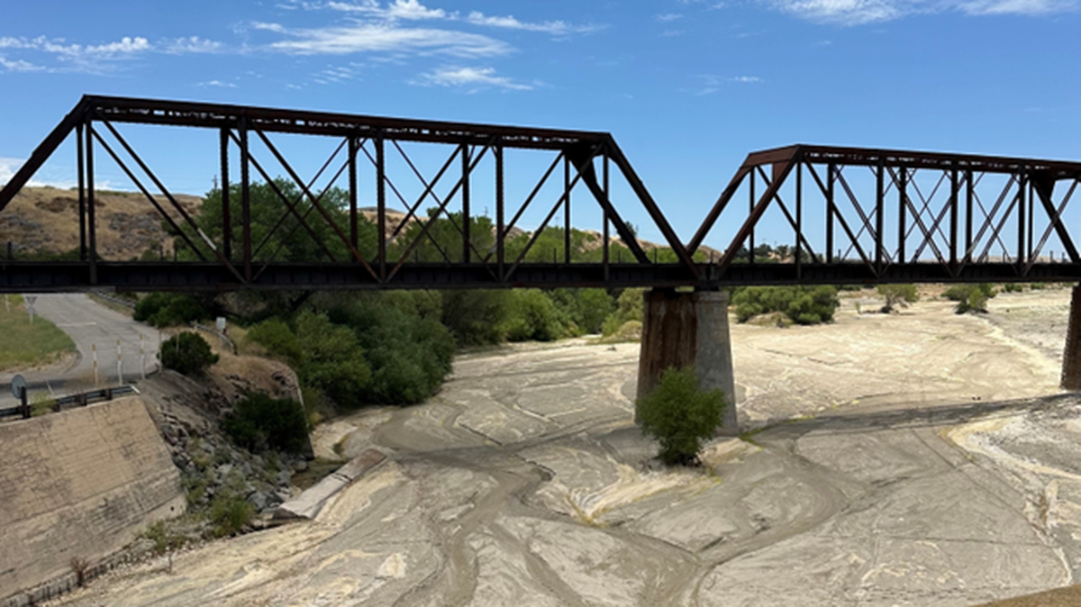 The Salinas River dried up near Bradley Road in Monterey County, the San Luis Obispo County Public Works Department announced on June 26, 2024.